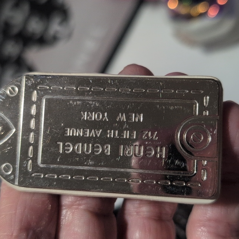 Henri Bendel Python Print Nylon, Satin, Leather C… - image 5